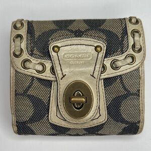 Coach Tan and Black Women's Wallet